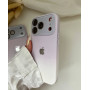 Ніжно-рожевий чохол омбре з логотипом і захистом камери для iPhone 17 Pro